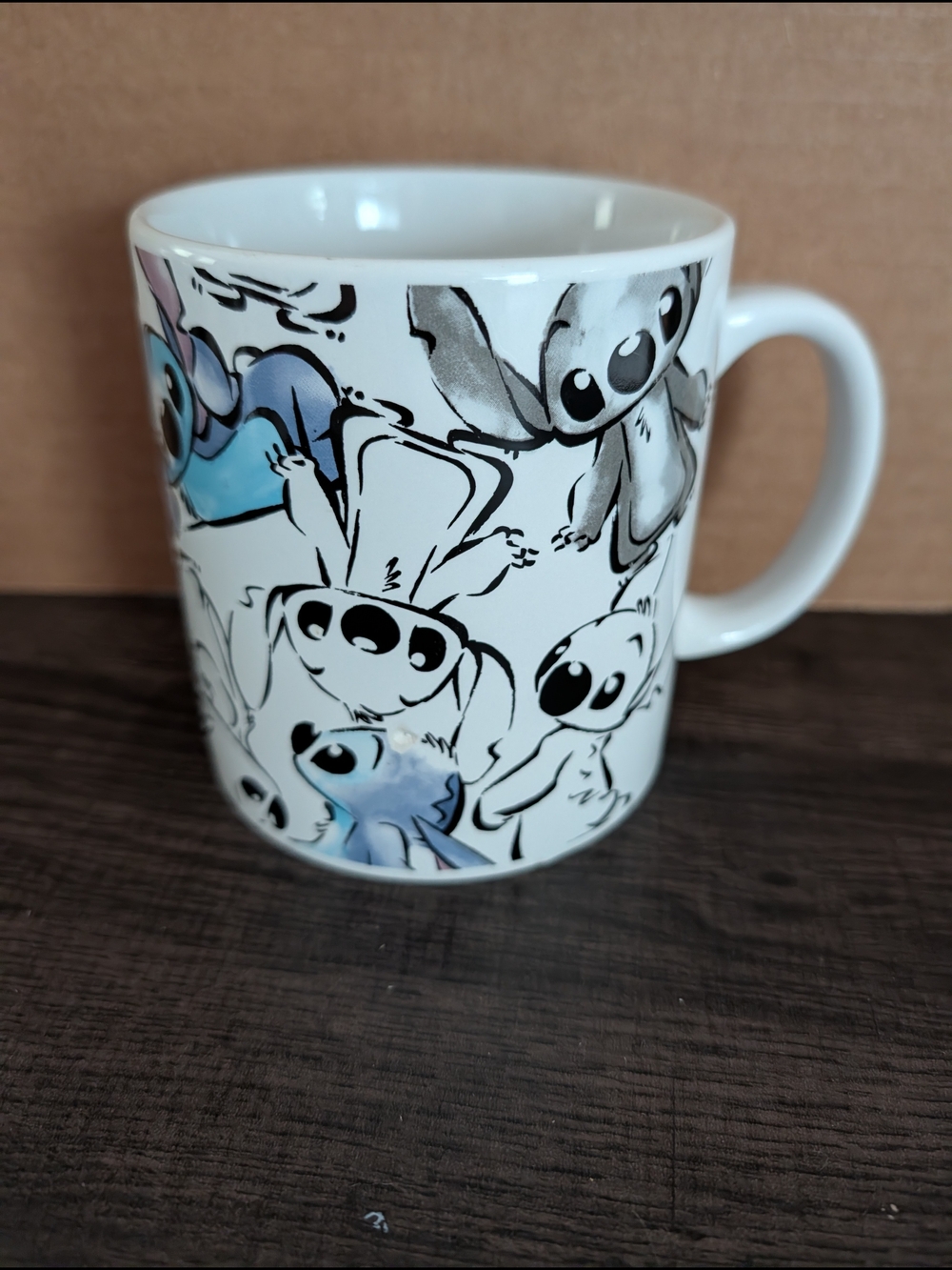 Disney Stitch Character Art Ceramic Mug With Imperfection